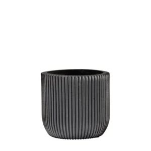 Capi krukke Groove special sort - 23x21x21 cm.