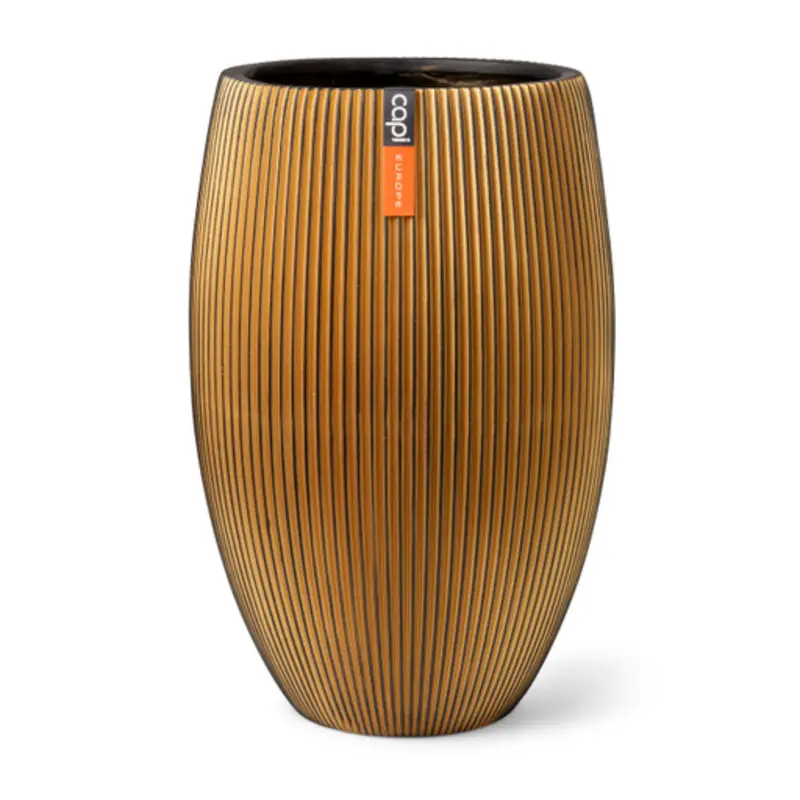 Capi krukke deluxe groove sort/guld - 65x84x45,5 c.