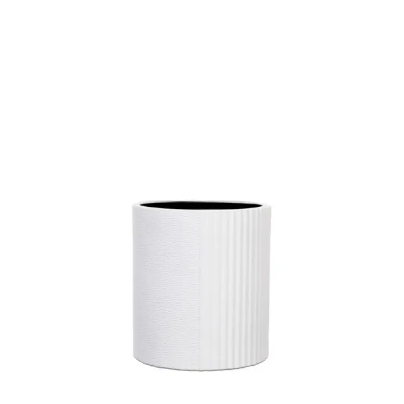 Capi krukke Cylinder Split hvid - 12x12x11 cm.