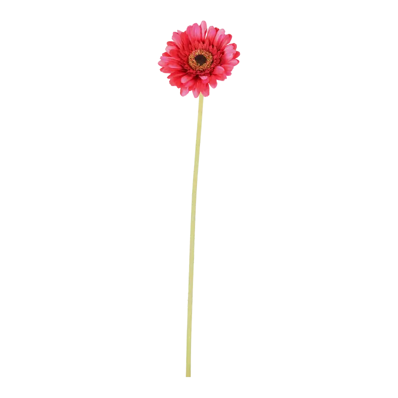 Kunstig rød gerbara stilk L: 61 cm.