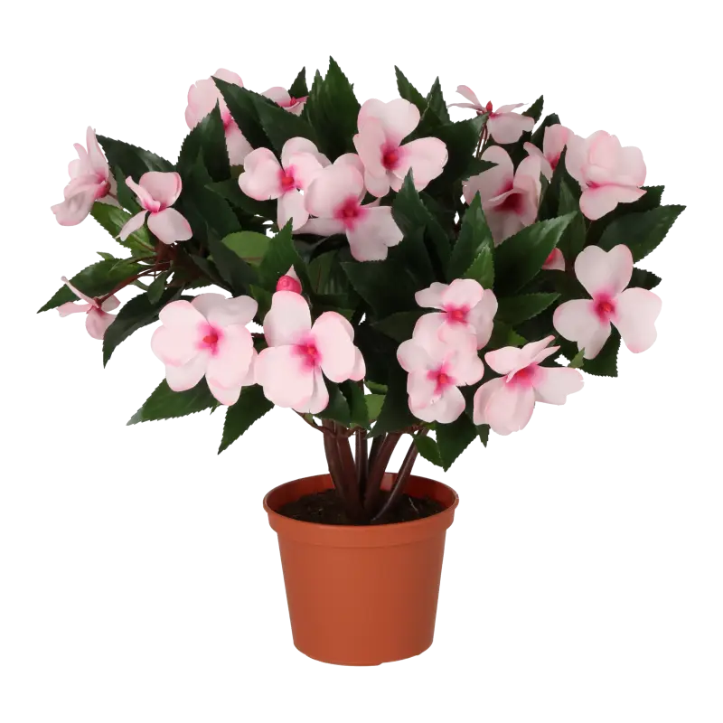 Kunstig flittiglise rosa - H: 31 cm.