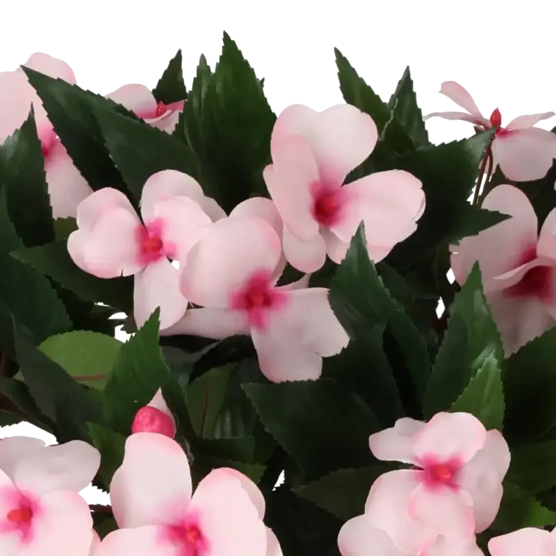 Closeup af Kunstig flittiglise rosa H: 31 cm.