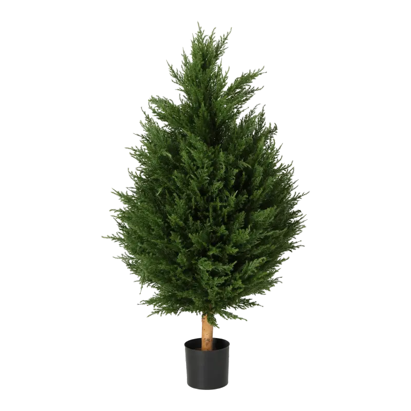 Kunstig cypress kegletræ - H: 110 cm.