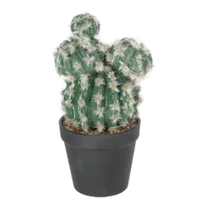 Kunstig kaktus med potte - H: 28 cm.