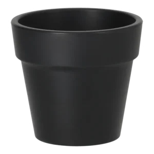 Gummi potte rund - H.:10,5 cm, Ø: 10 cm.