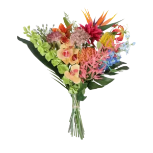 Kunstig blomsterbuket Exotic mix.