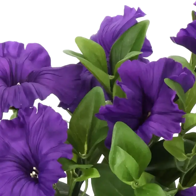 Closeup af Kunstig petunia violet H: 25 cm.