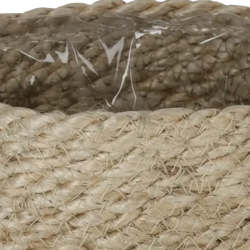Closeup af Nordal natur urtepotte JUTE Dia 14 cm.