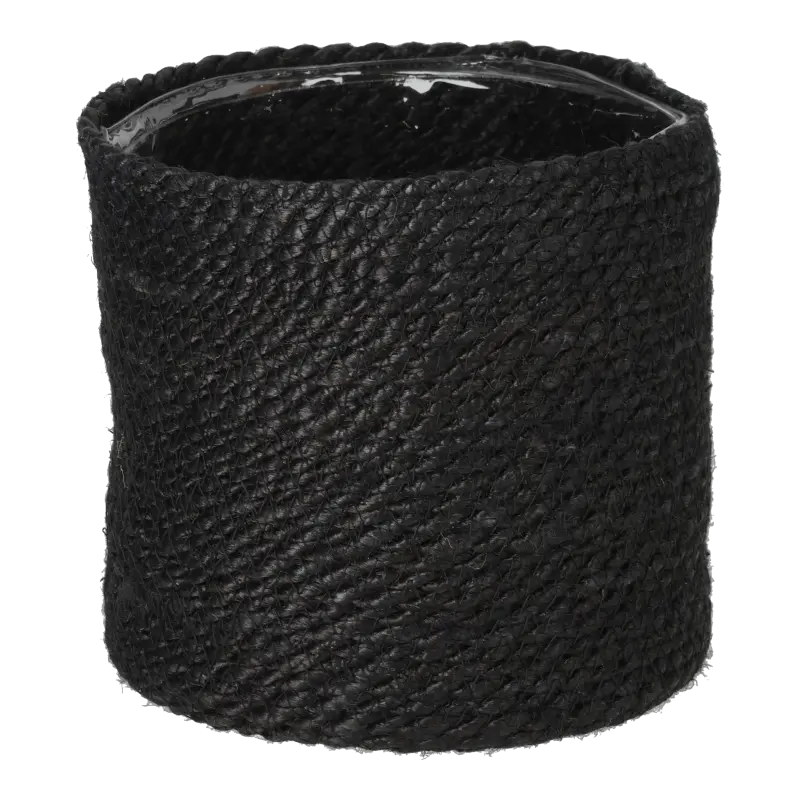 Nordal sort urtepotte JUTE - Dia 18 cm.