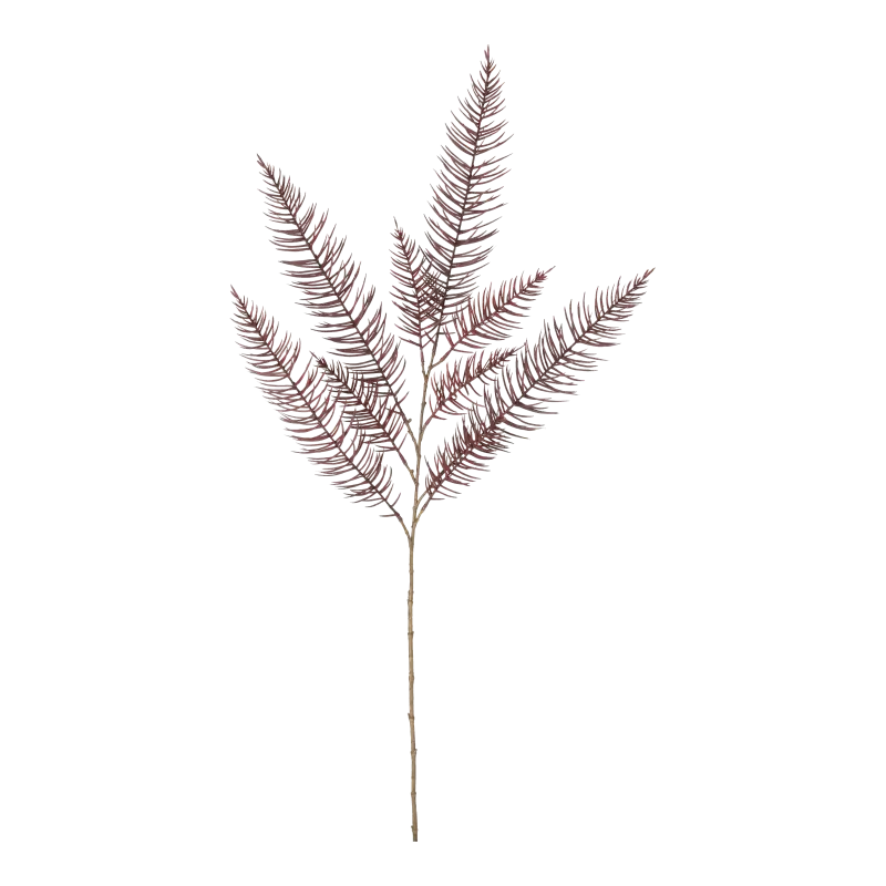 Kunstig vinrød Asparagus gren L 120 cm.