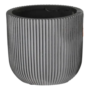 Capi potte Groove - 14x13 cm - Sort.