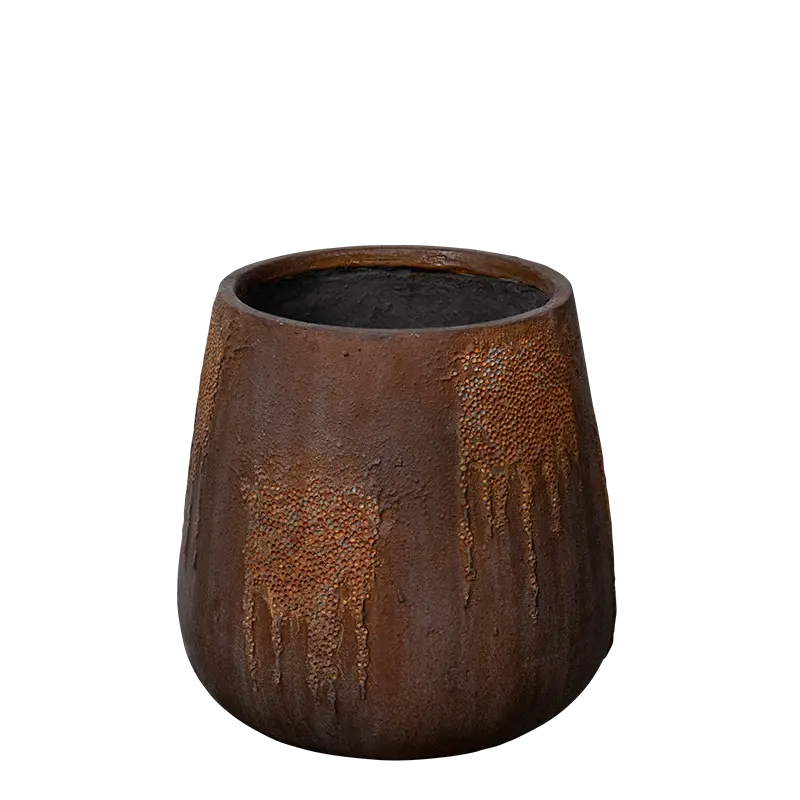 Krukke Brun - H: 46 cm Ø: 44 cm.