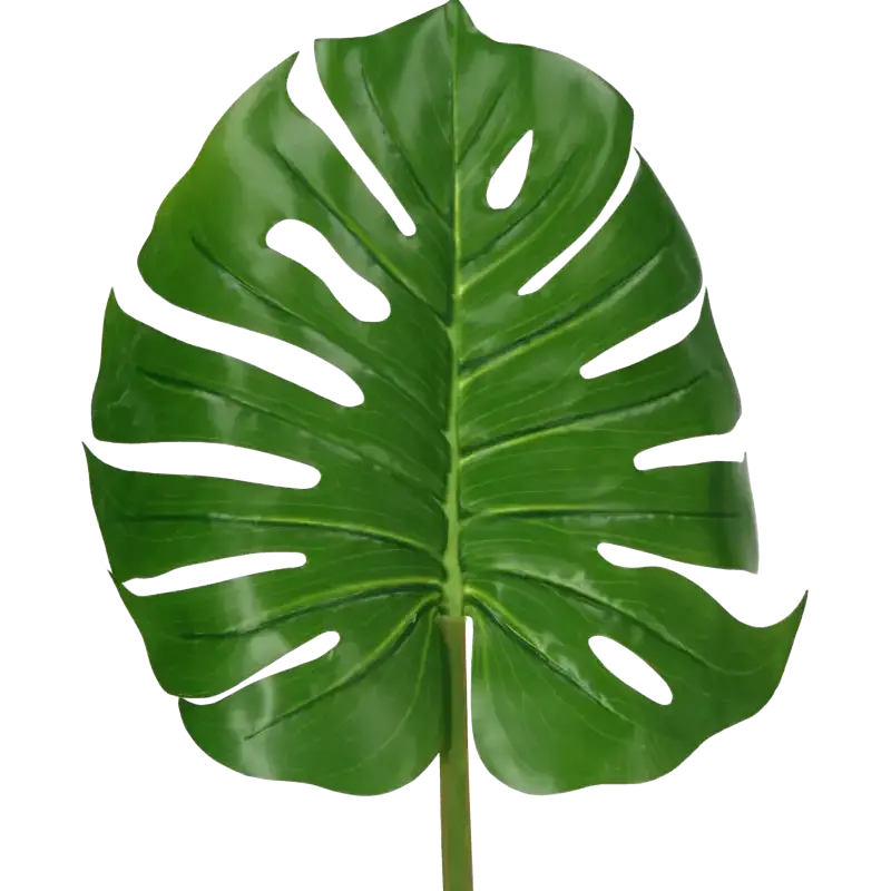 Closeup af Kunstig philo blad L: 100 cm.