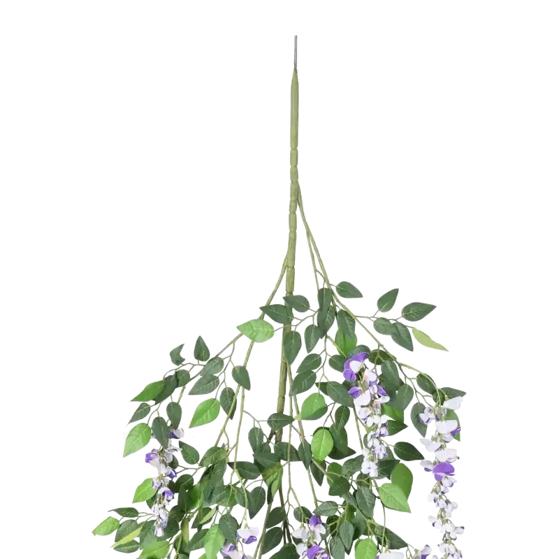 Closeup af Kunstig Wisteria lavendel lilla FR - L: 125 cm.