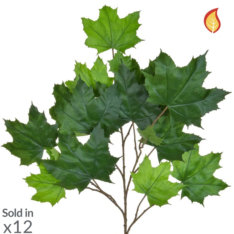 Kunstig Ahorn gren grøn - L: 70 cm FR.