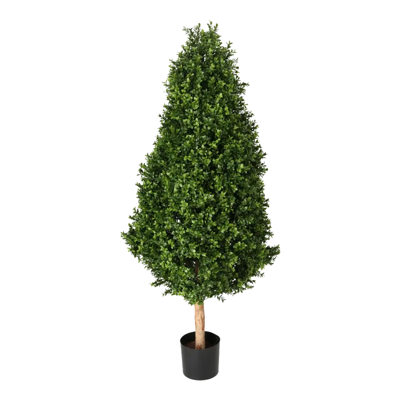 Kunstig Buksbom træ kegleformet H: 140 cm..