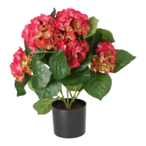 Kunstig hortensia pink - H: 40 cm.