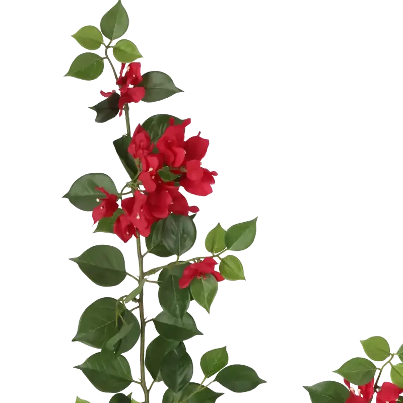 Closeup af Kunstig bougainvillea gren pink - L: 83 cm.