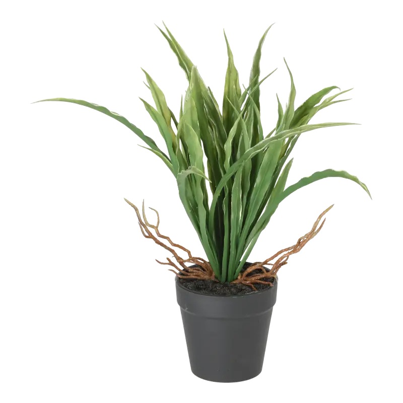 Kunstig spider plante med potte - H: 30 cm.