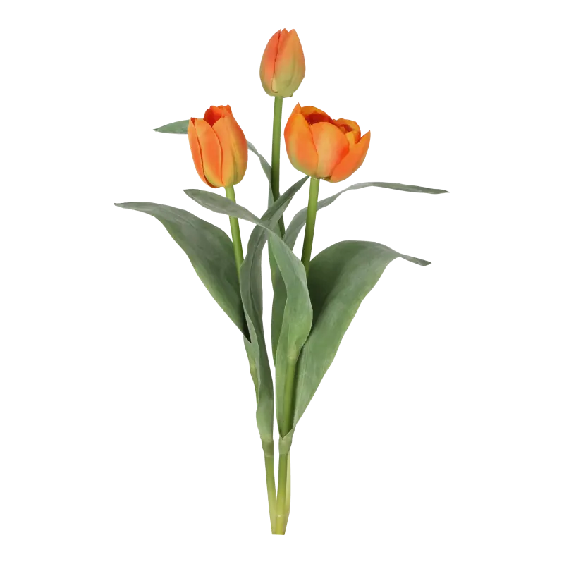 Kunstig tulipan mix orange - L: 36 cm.