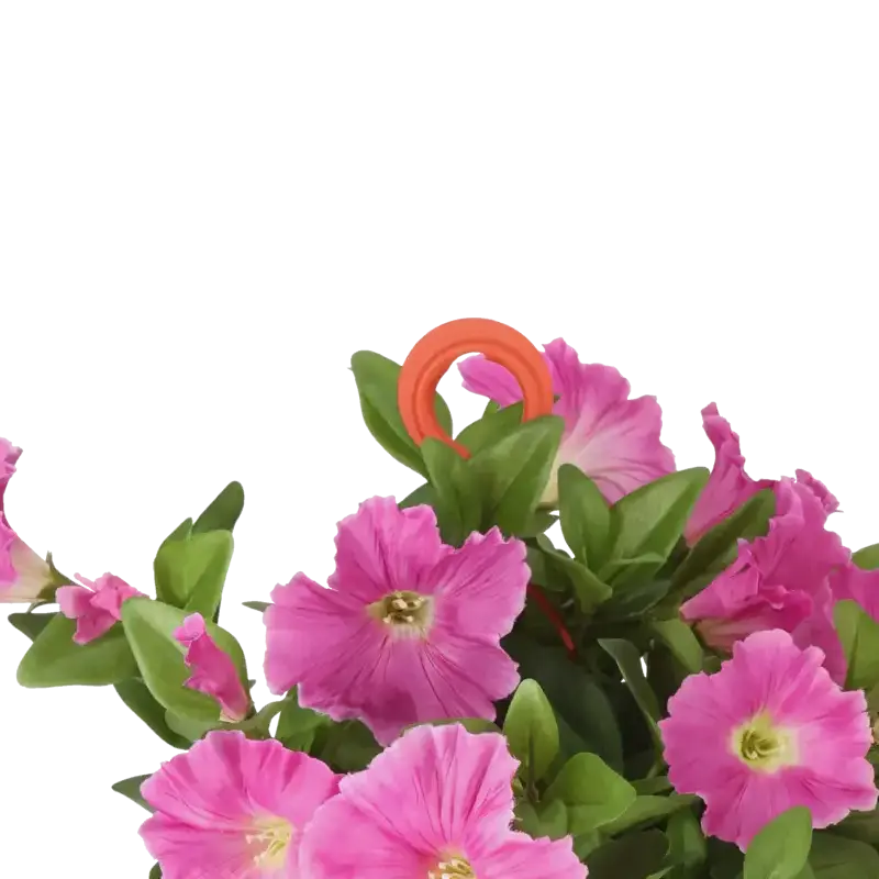 Closeup af Kunstig Petunia lilla H: 30 cm.