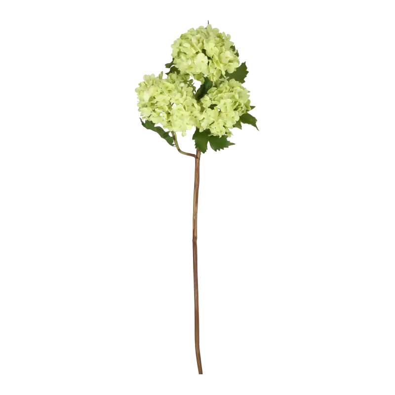 Kunstig snowball gren gul - L: 55 cm.