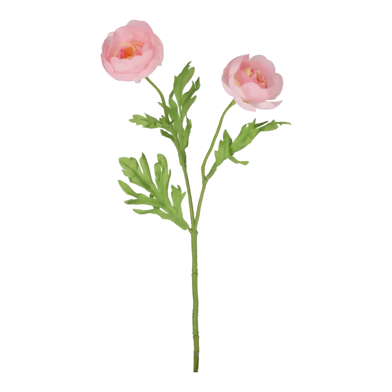 Kunstig ranunkel stilk pink - L: 30 cm.