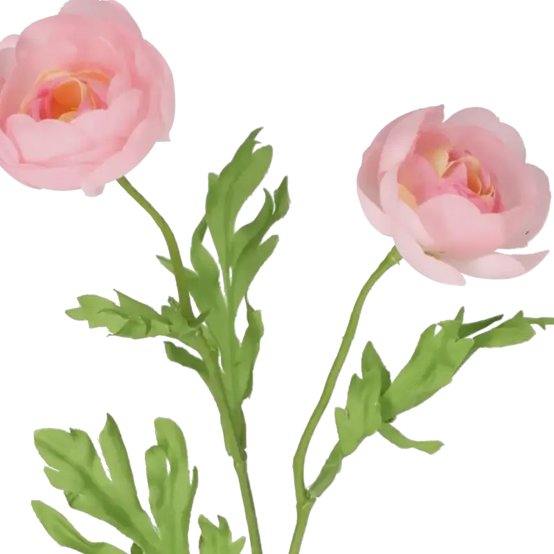 Closeup af Kunstig ranunkel stilk pink L: 30 cm.
