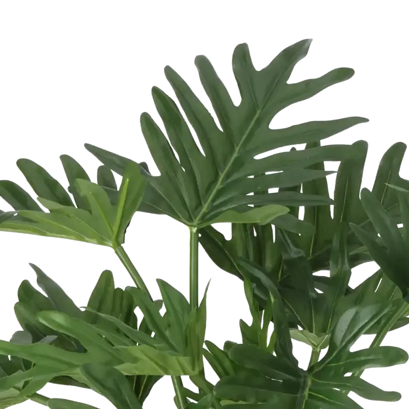 Closeup af Kunstig philodendron H: 43 cm.