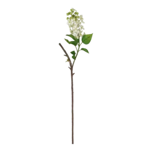 Kunstig syren stilk i creme - L: 75 cm.