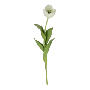 Kunstig tulipan hvid - L: 68 cm.