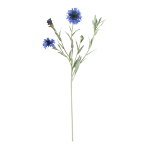Kunstig kornblomst blå - L: 64 cm.