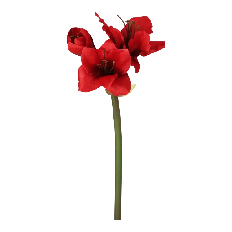 Kunstig Amaryllis rød L: 50 cm.