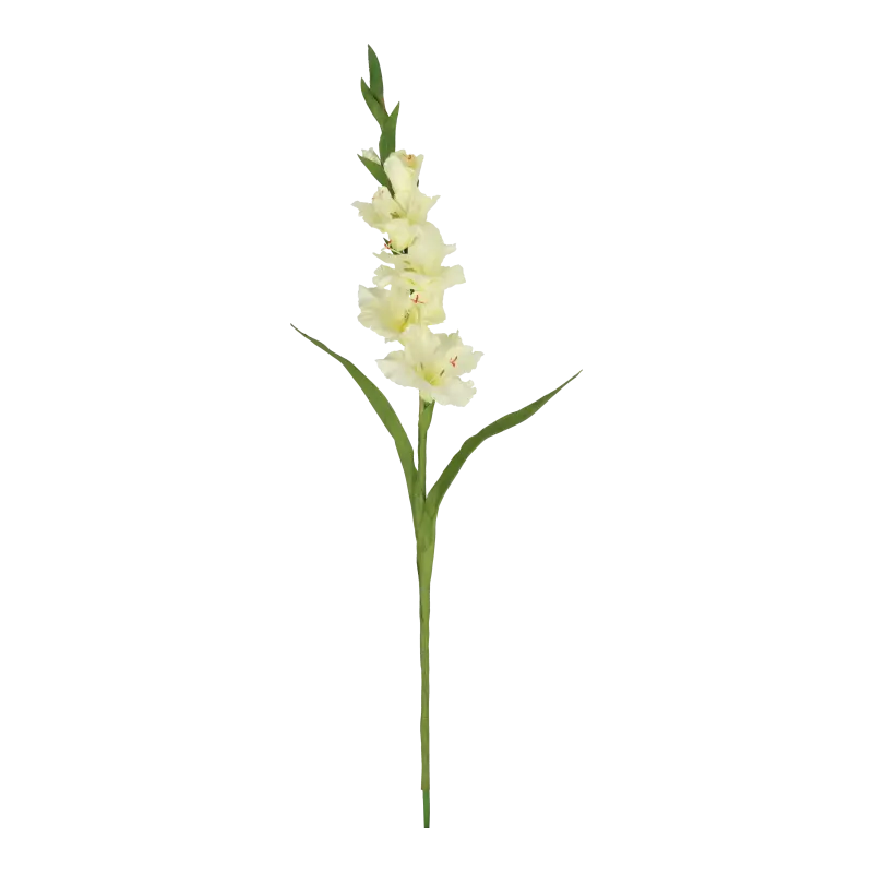 Kunstig gladiolus stilk creme - L: 75 cm.