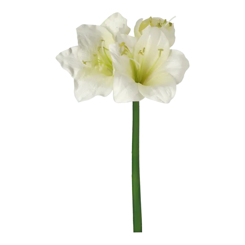 Kunstig amaryllis creme - L: 49 cm.