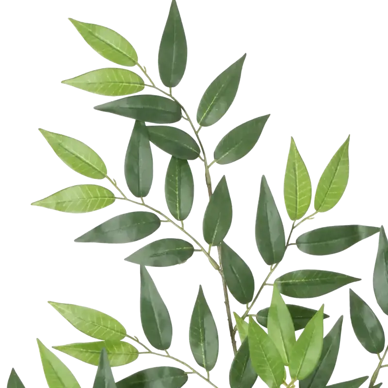 Closeup af Kunstig mini ficus gren L: 90 cm.