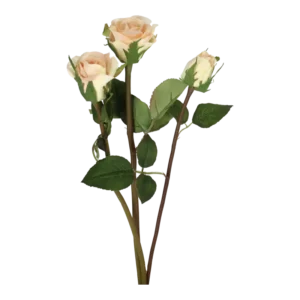 Kunstig Rose lys pink - L: 30 cm.