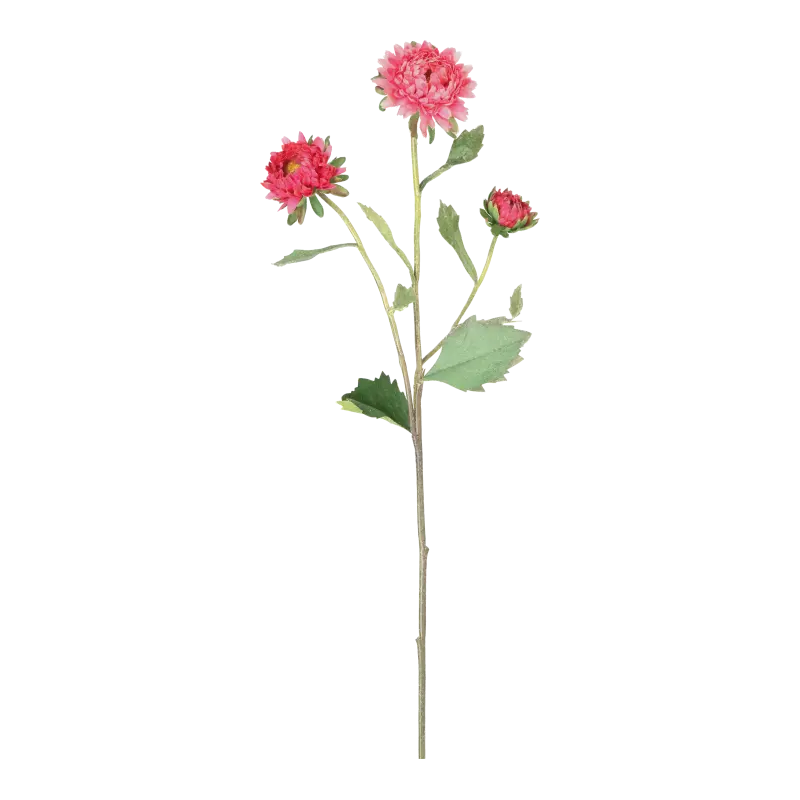 Kunstig Asters stilk i lyserød - L: 50 cm.