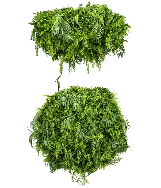 Kunstig rund plantevæg / Green sway - Ø: 100 cm.