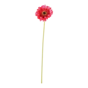 Kunstig rød gerbara stilk L: 61 cm.