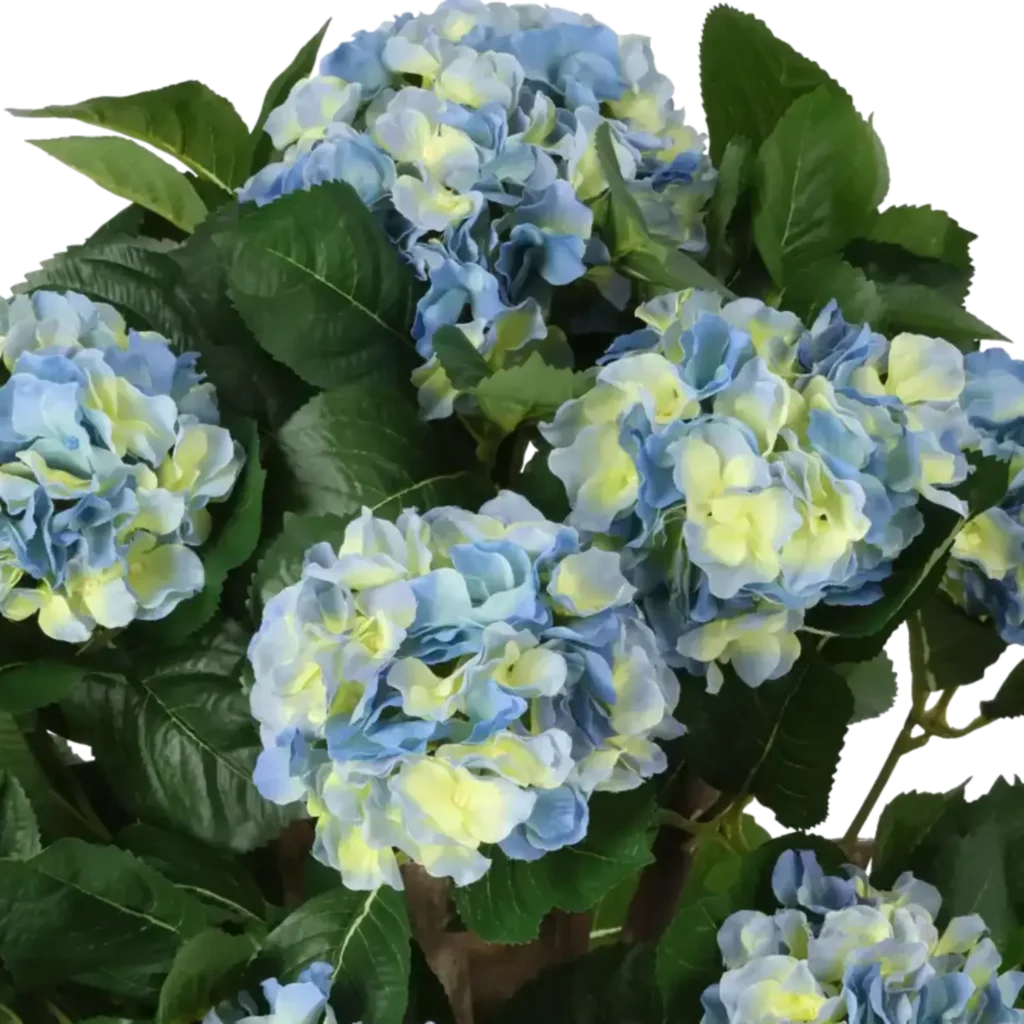 Closeup af Kunstig Hortensia H: 65 cm.