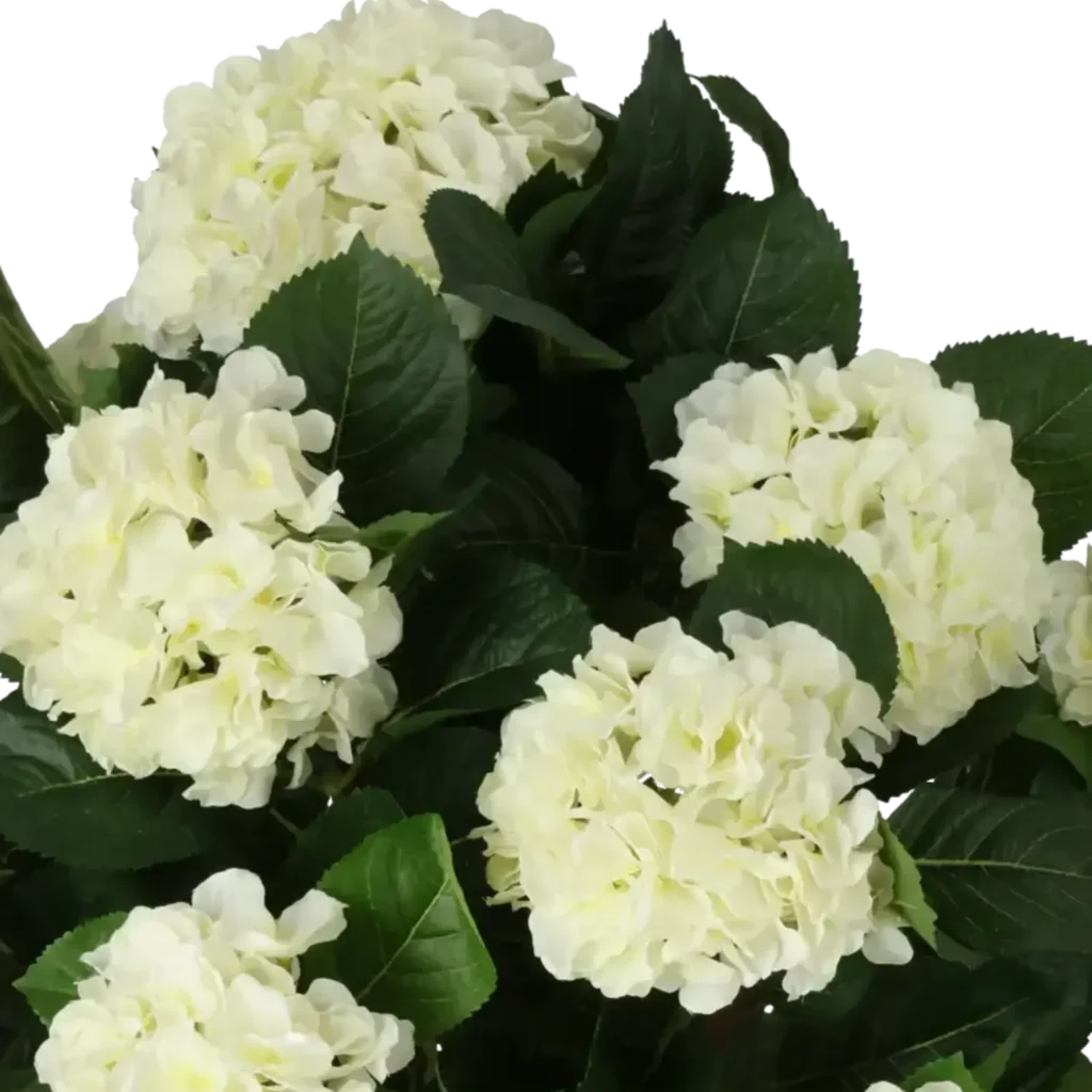 Closeup af Kunstig Hortensia H: 65 cm.