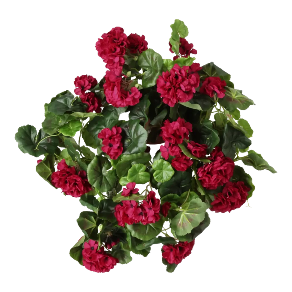 Kunstig Pelargonie hængeplante L: 65 cm.