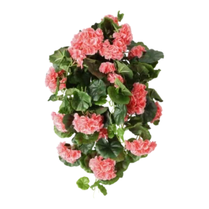 Kunstig Pelargonie hængeplante L: 65 cm.