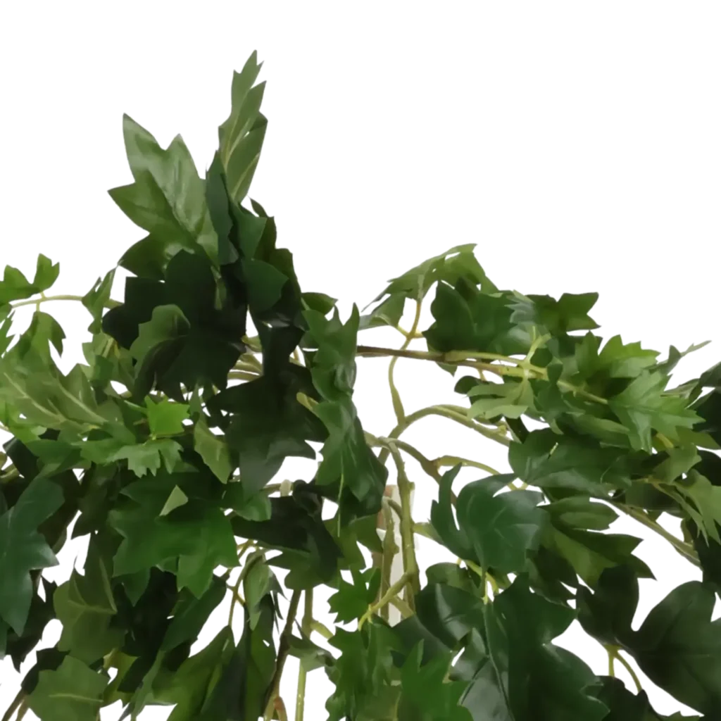 Closeup af Kunstig Kongevin hængeplante L: 45 cm.