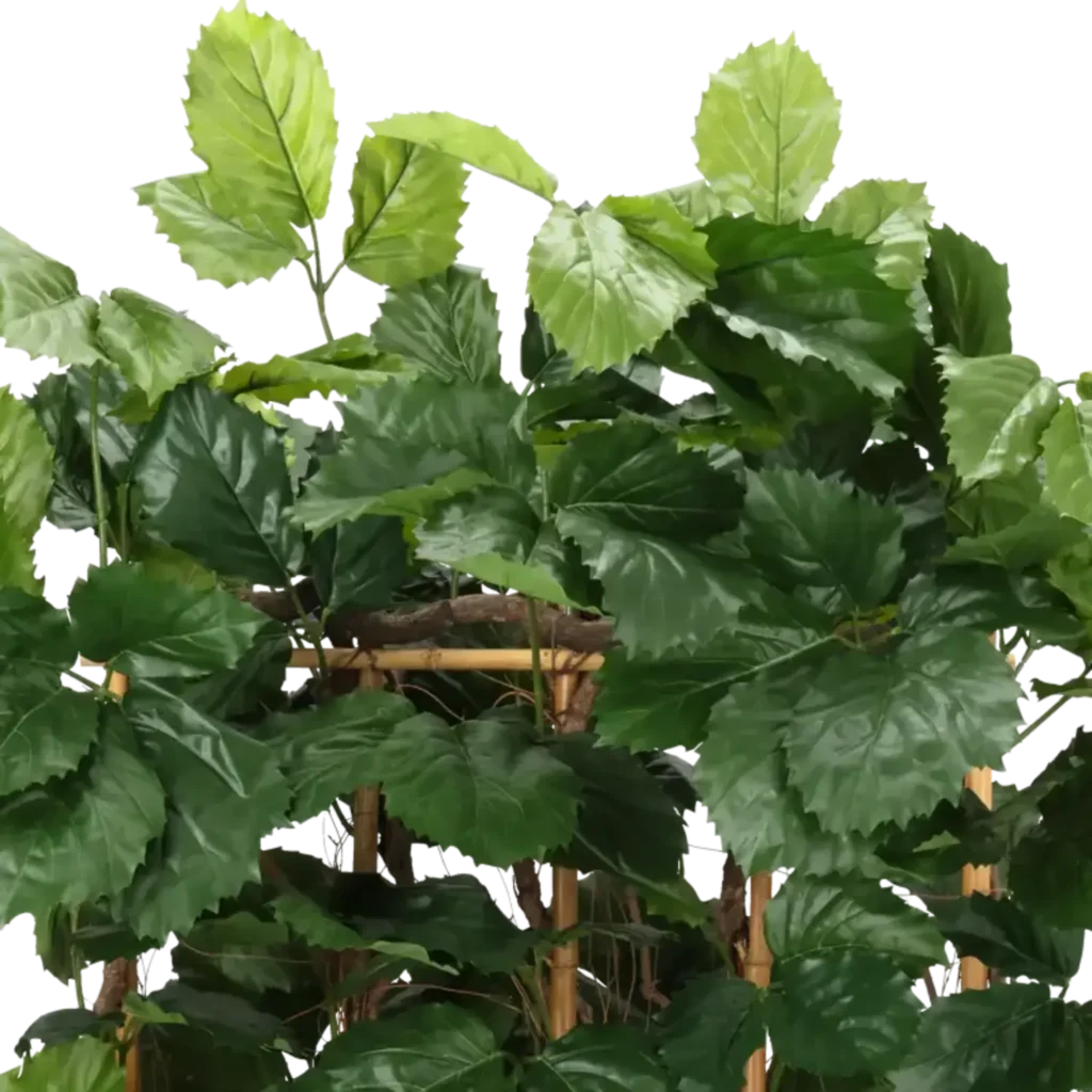 Closeup af Kunstig Tetrastigma hæk H: 170 cm.