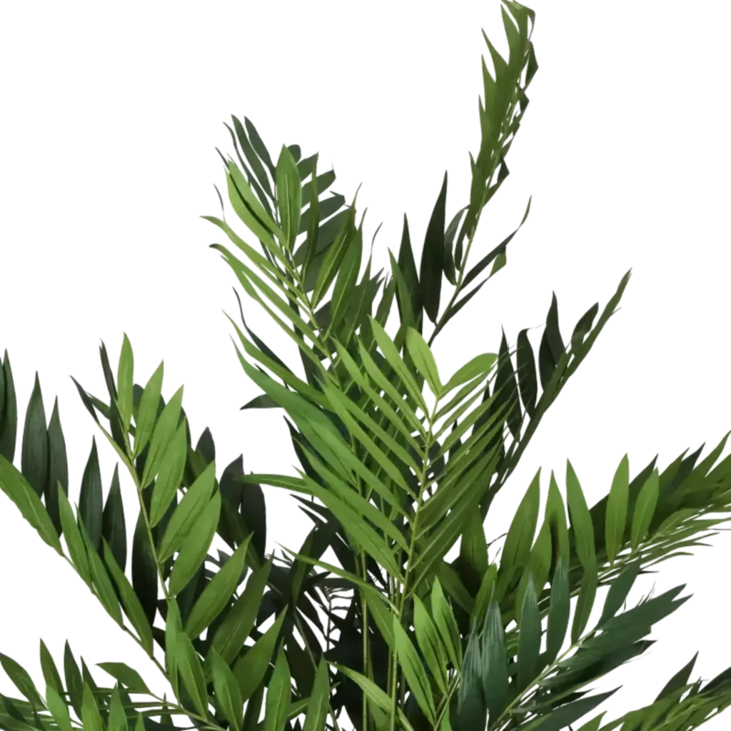 Closeup af Kunstig Parlour palme H: 150 cm.