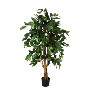 Kunstig Kaffetræ m. blomst H: 140 cm.