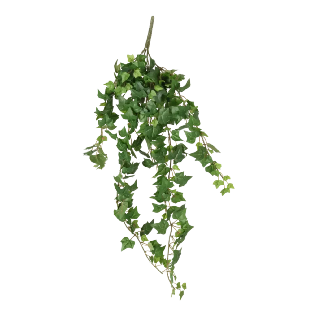 Kunstig efeu hængebusk - L: 70 cm.
