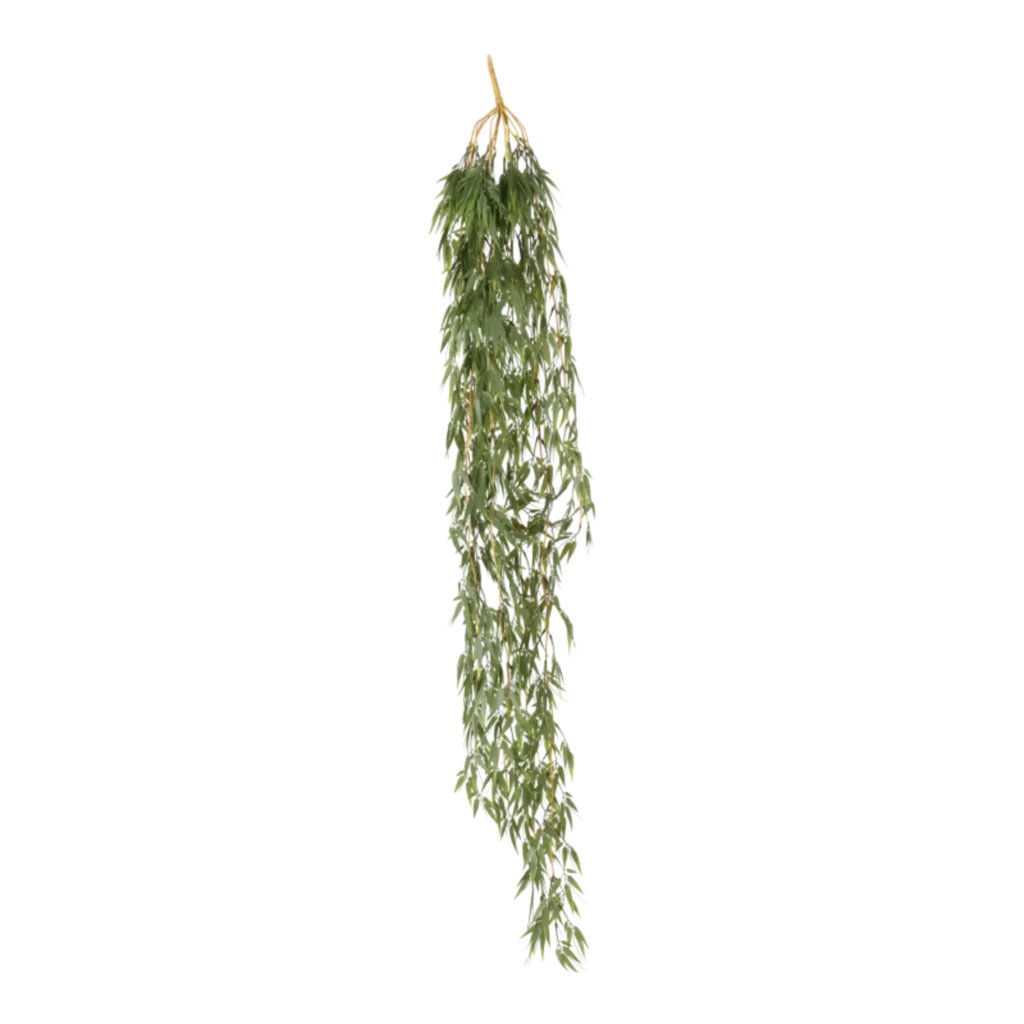 Kunstig Bambus hængeplante - L: 115 cm.